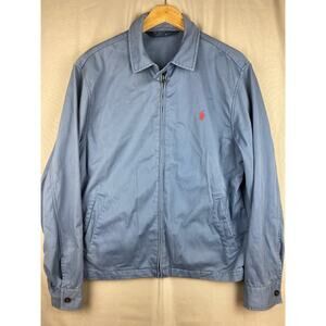 Vintage Polo Ralph Lauren Full Zip Jacket Men’s sz Medium ? Washed Blue Mechanic